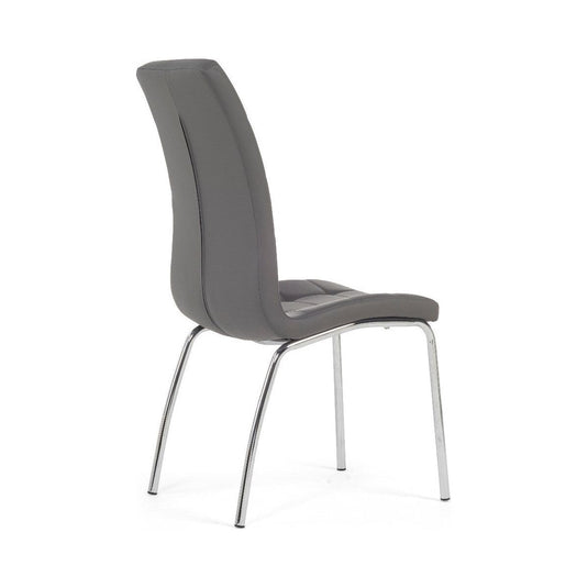 Calgary Charcoal Grey Faux Leather Dining Chairs Dining Chairs Calgary