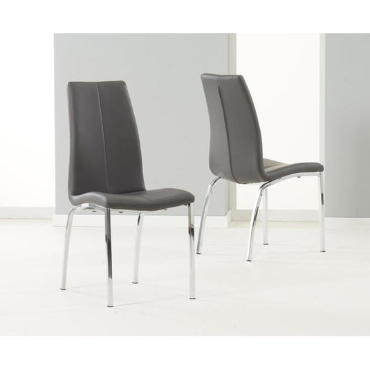 Cavello Charcoal Grey Faux Leather Dining Chairs Dining Chairs Cavello