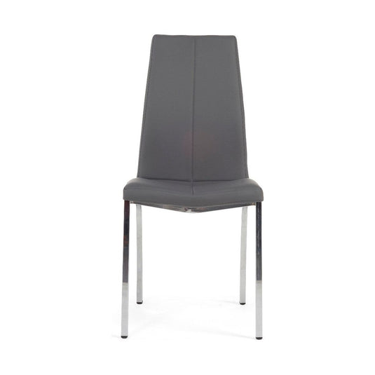 Cavello Charcoal Grey Faux Leather Dining Chairs Dining Chairs Cavello