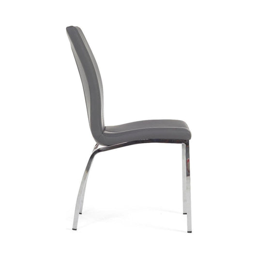 Cavello Charcoal Grey Faux Leather Dining Chairs Dining Chairs Cavello