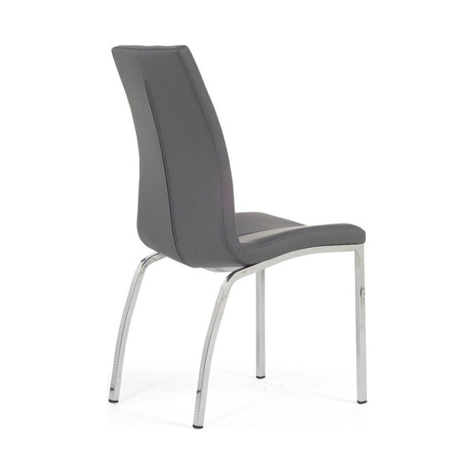 Cavello Charcoal Grey Faux Leather Dining Chairs Dining Chairs Cavello