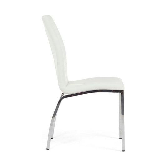 Cavello Ivory White Faux Leather Dining Chairs Dining Chairs Cavello