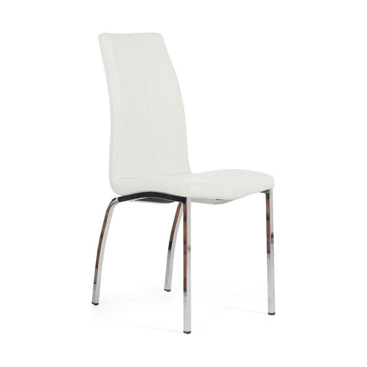 Cavello Ivory White Faux Leather Dining Chairs Dining Chairs Cavello