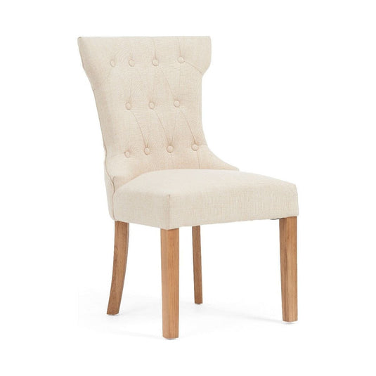 Clara Cream Fabric Dining Chairs Dining Chairs Clara