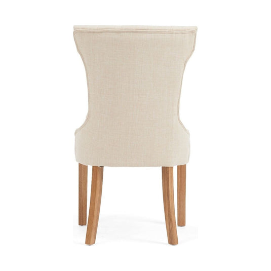 Clara Cream Fabric Dining Chairs Dining Chairs Clara