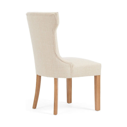 Clara Cream Fabric Dining Chairs Dining Chairs Clara