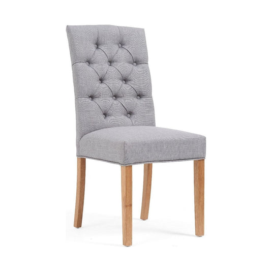 Isabella Grey Fabric Dining Chairs Dining Chairs Isabella