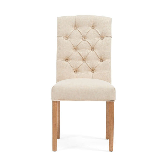 Isabella Cream Fabric Dining Chairs Dining Chairs Isabella