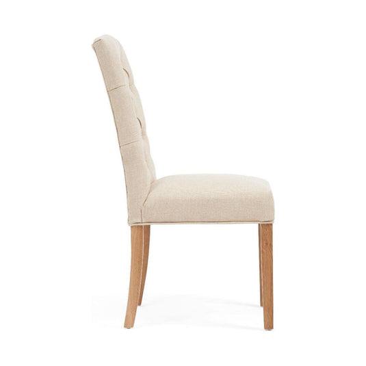 Isabella Cream Fabric Dining Chairs Dining Chairs Isabella