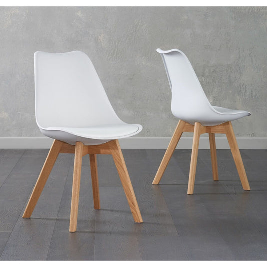 Orson White Faux Leather Dining Chairs Dining Chairs Orson