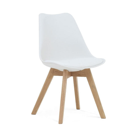 Orson White Faux Leather Dining Chairs Dining Chairs Orson
