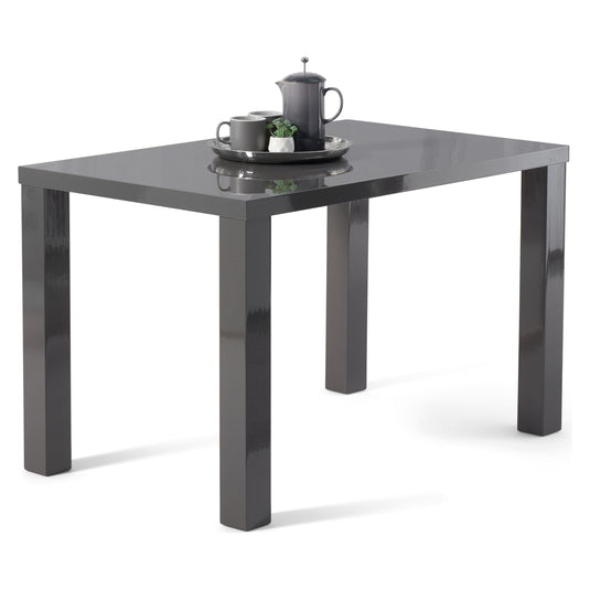 Atlanta 160cm Dark Grey High Gloss Dining Table Table Atlanta 