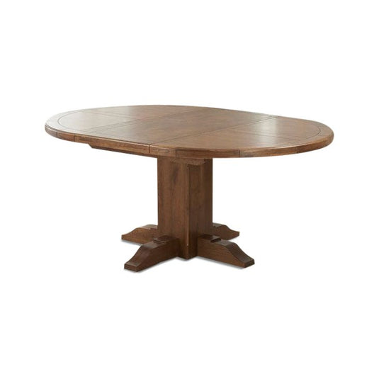 Hoxton Dark Oak Extending Pedestal Dining Table