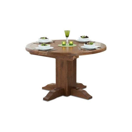 Hoxton Dark Oak Extending Pedestal Dining Table