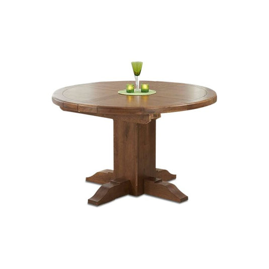 Hoxton Dark Oak Extending Pedestal Dining Table