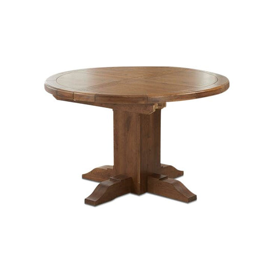 Hoxton Dark Oak Extending Pedestal Dining Table