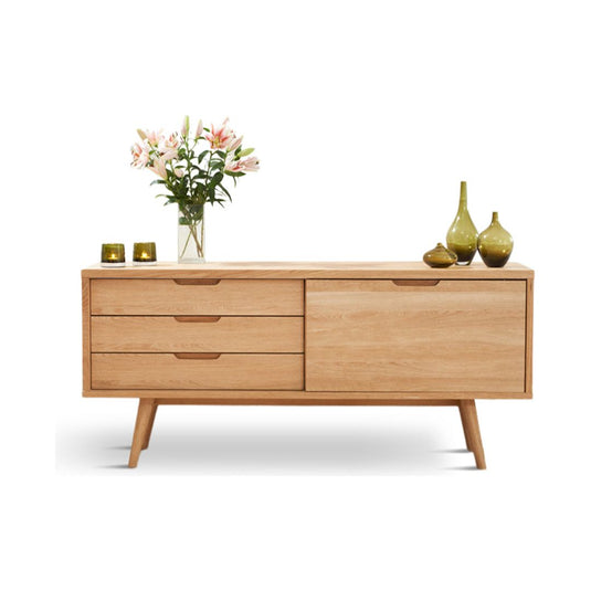 Luis Retro Oak Sideboard