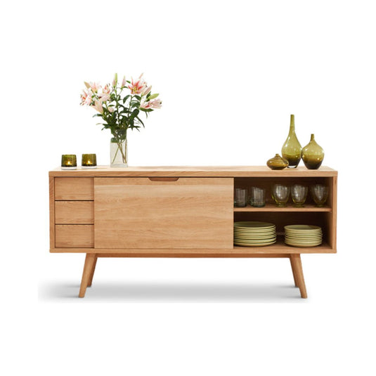 Luis Retro Oak Sideboard