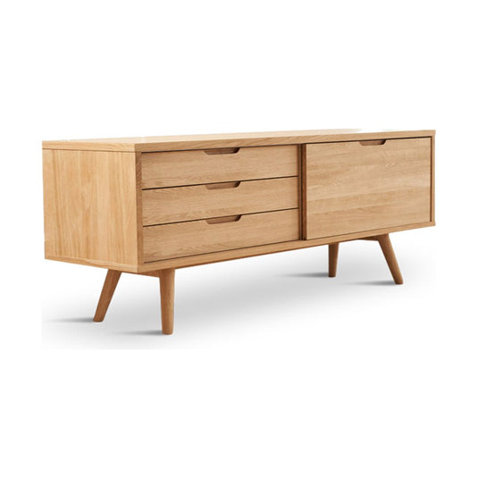 Luis Retro Oak Sideboard