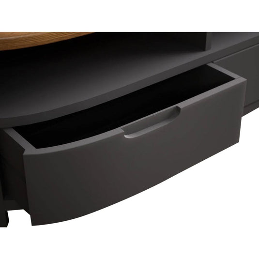 Brahms Oak and Charcoal Painted 4 Drawer Coffee Table