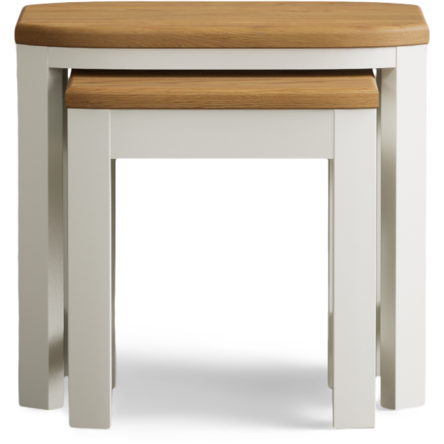 Oak Signal Painted Nest Tables