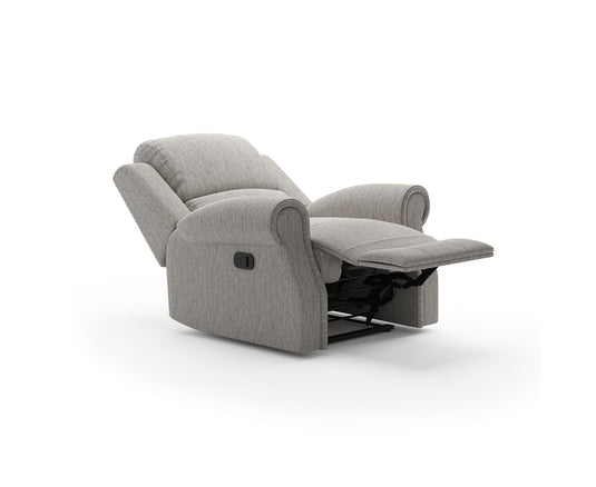 Aldbourne Silver Fabric Recliner Armchair
