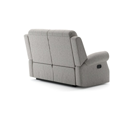 Aldbourne Silver Fabric 2 Seater Recliner Sofa