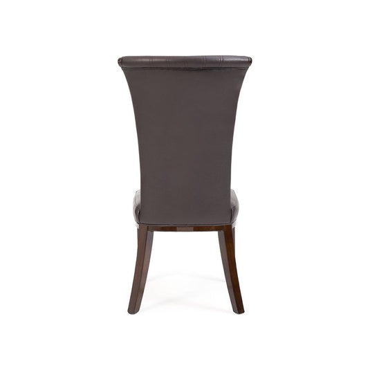 Flare Brown Leather Dining Chairs (Pair) Dining Chair Flare 