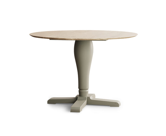 Numara Oak and Soft Green Painted 120cm Round Dining Table