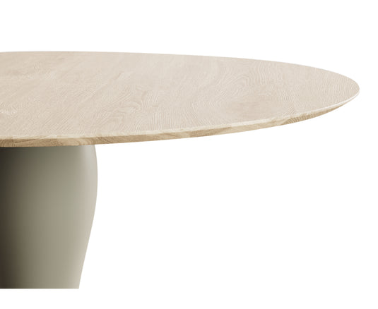 Numara Oak and Soft Green Painted 120cm Round Dining Table