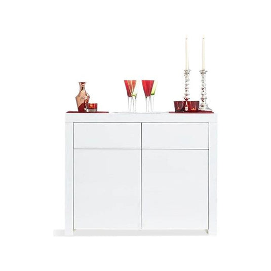 Annick 2 Door 2 Drawer White High Gloss Sideboard