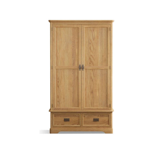 Ashton Solid Oak Double Wardrobe