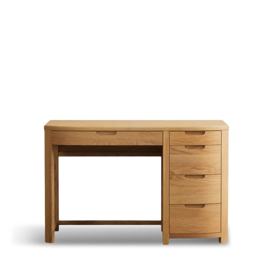 Matlock Curved Solid Oak Computer Desk