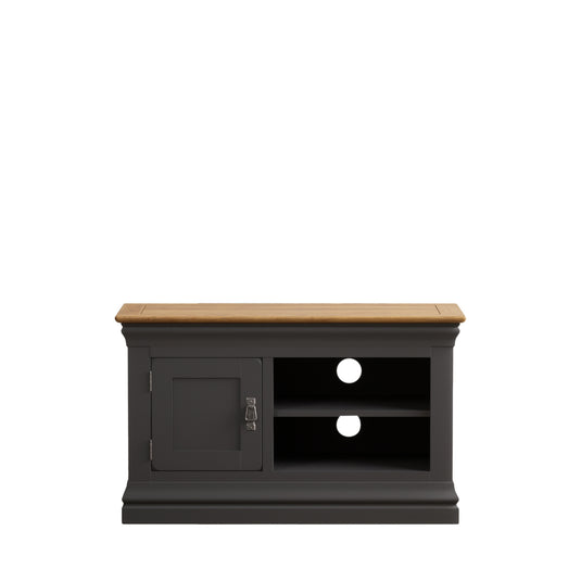 Bennett Oak and Charcoal Painted Small TV Unit