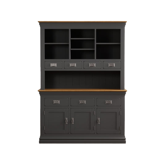 Bennett Oak and Charcoal Painted Large Dresser