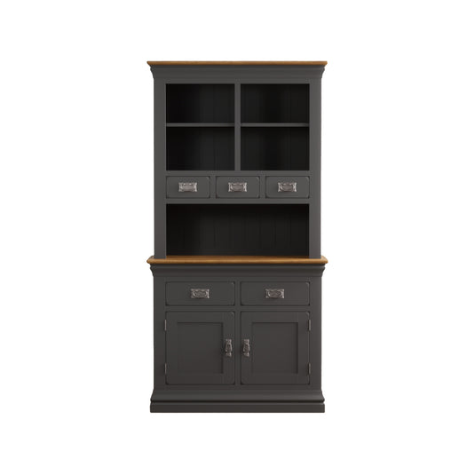 Bennett Oak and Charcoal Painted Small Dresser