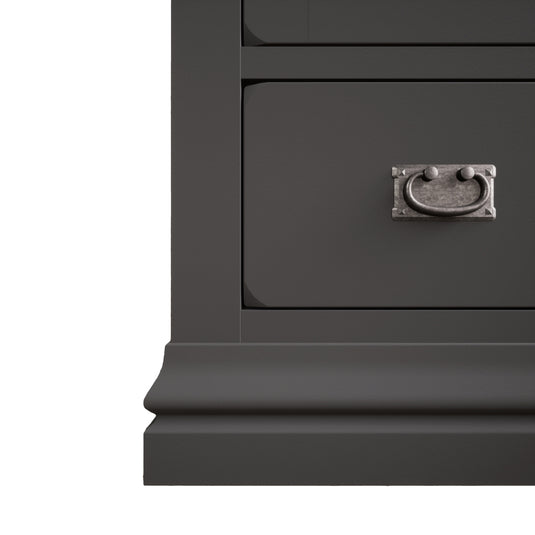 Bennett Oak and Charcoal Painted Display Cabinet