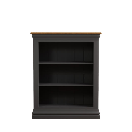 Bennett Oak and Charcoal Painted Small Bookcase