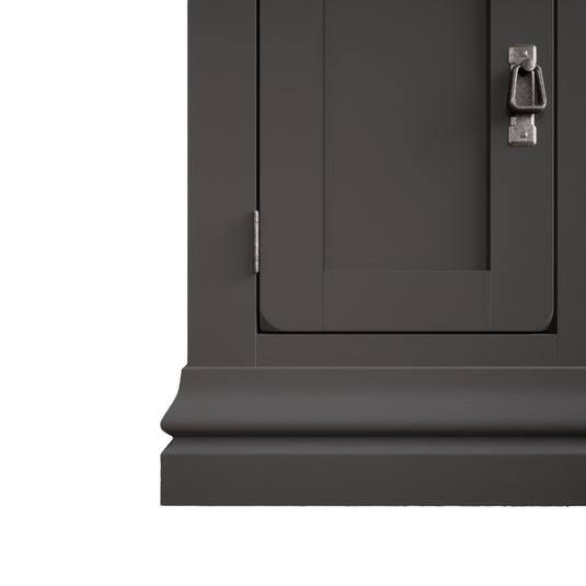 Bennett Oak and Charcoal Painted Desk