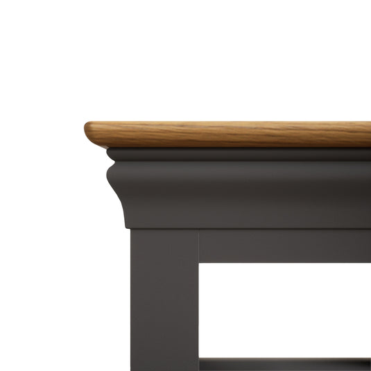 Bennett Oak and Charcoal Painted Lamp Table