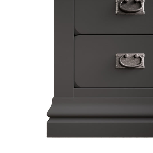 Bennett Oak and Charcoal Painted 2 Over 3 Chest of Drawers