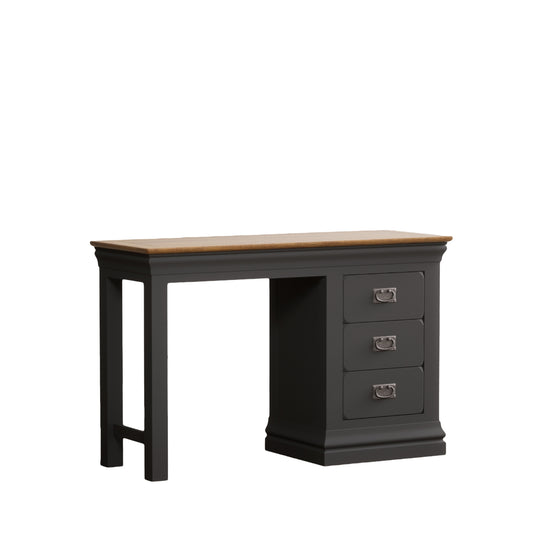 Bennett Oak and Charcoal Painted Dressing Table Set