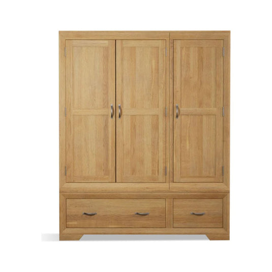 Bellingham Solid Oak Triple Wardrobe