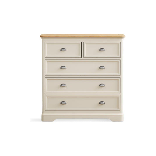 Bridstow Oak and Cream Painted 2 Over 3 Chest of drawers Storage Bridstow 