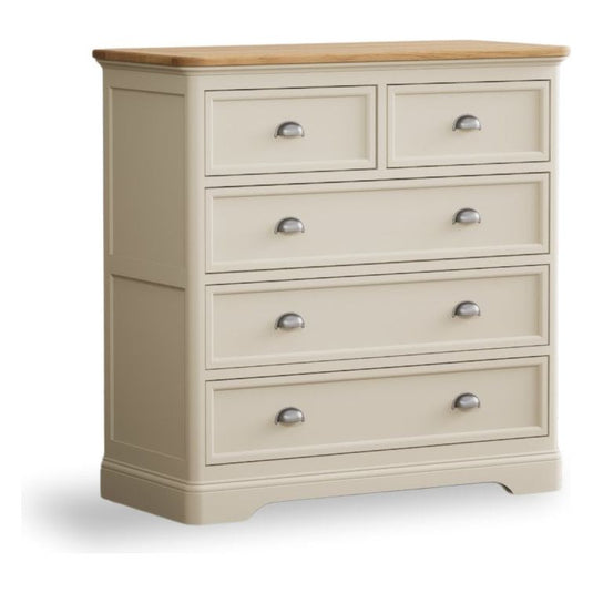 Bridstow Oak and Cream Painted 2 Over 3 Chest of drawers Storage Bridstow 