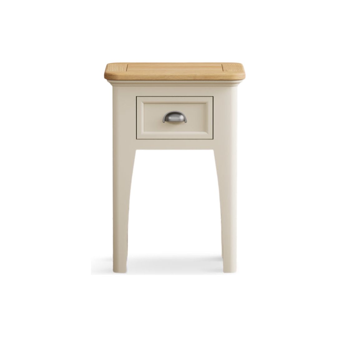 Oak Painted 1 Drawer Bedside