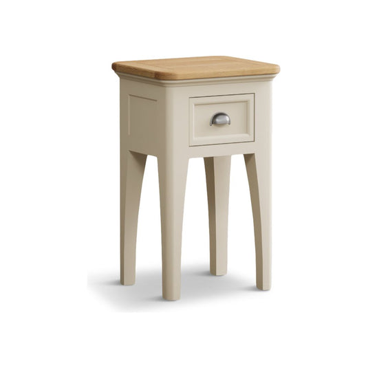 Ashton Oak and Cream Painted 1 Drawer Bedside