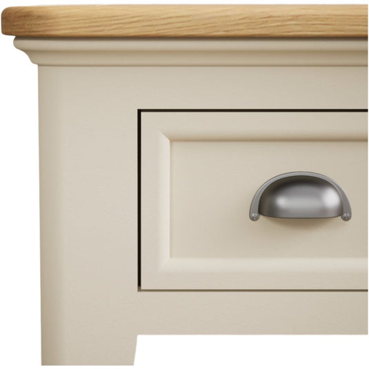 Ashton Oak and Cream Painted 1 Drawer Bedside