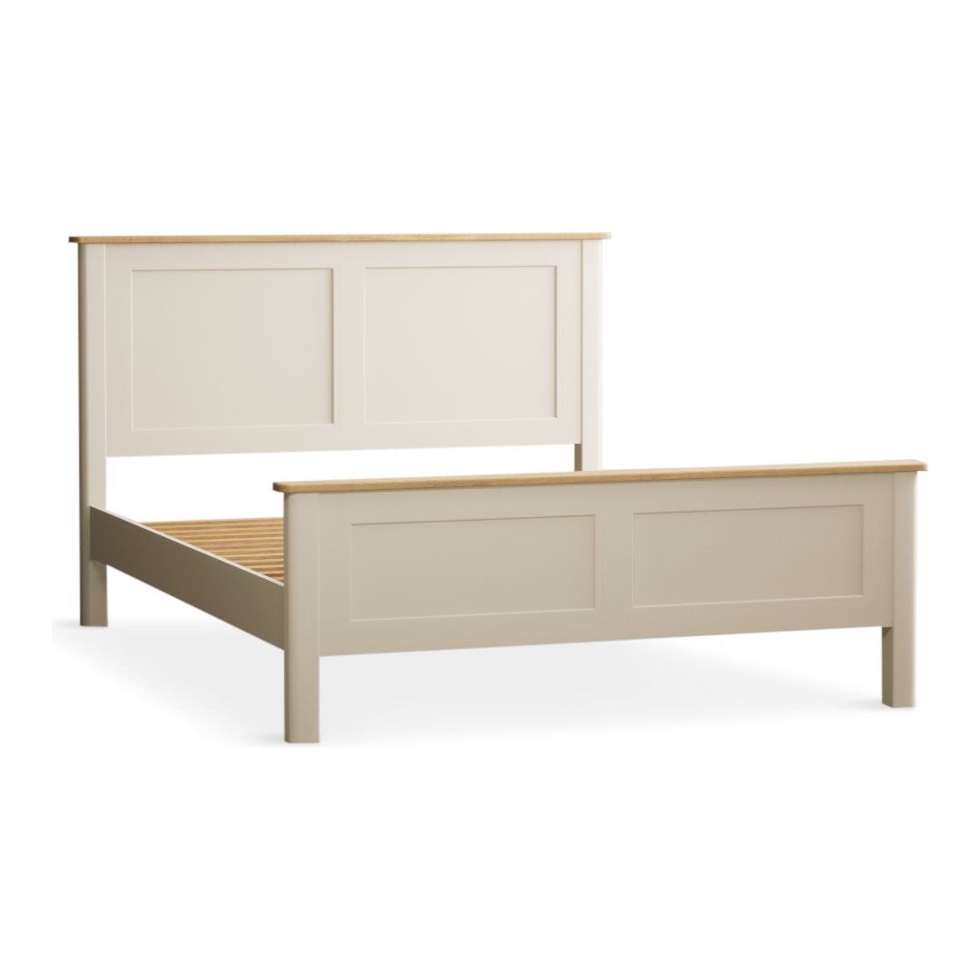 Oak Painted Double Bed