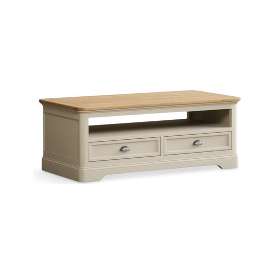 Bridstow Oak and Cream Painted 4 Drawer Coffee Table Occasionals Bridstow 